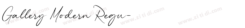 Gallery Modern Regu字体转换